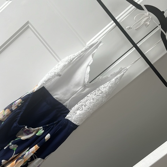 Gorgeous Silk and Lace Dress - Picture 4 of 5